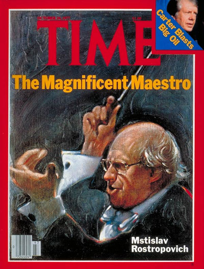 TIME Magazine Cover: Mstislav Rostropovich -- Oct. 24, 1977