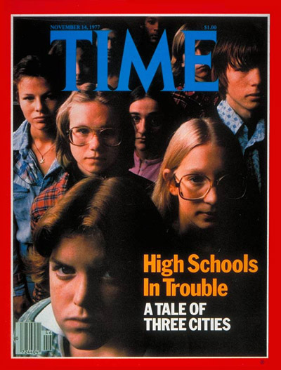 TIME Magazine Cover: High Schools -- Nov. 14, 1977