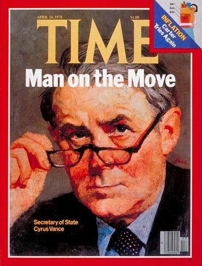 TIME Magazine Cover: Cyrus Vance -- Apr. 24, 1978