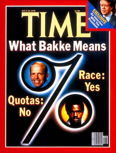 TIME Magazine Cover: Bakke Decision -- July 10, 1978