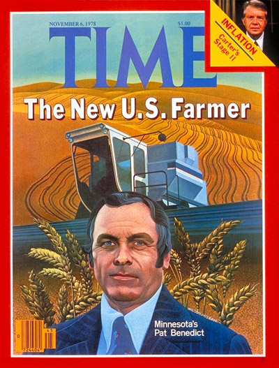 TIME Magazine Cover: Farmer Pat Benedict -- Nov. 6, 1978