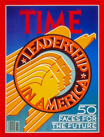 Leadership in America' featuring special section on '50 faces for the future'.