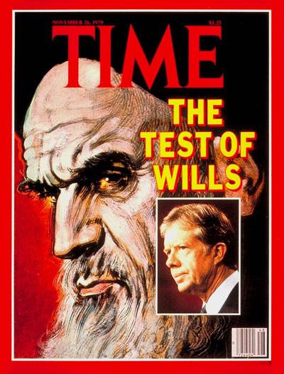 TIME Magazine Cover: Ayatullah Khomeini and Jimmy Carter -- Nov. 26, 1979