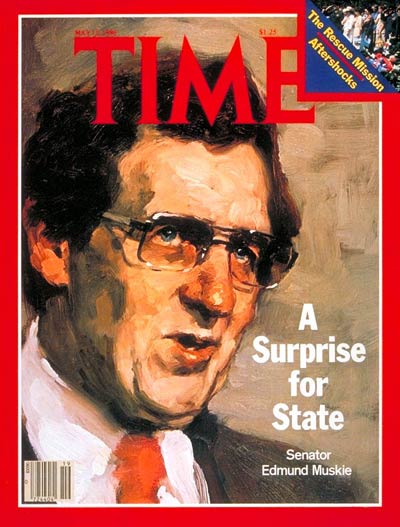 TIME Magazine Cover: Edmund Muskie -- May 12, 1980