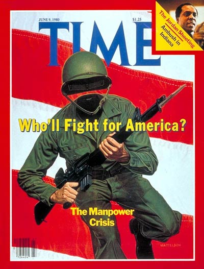 TIME Magazine Cover: Military Manpower -- June 9, 1980