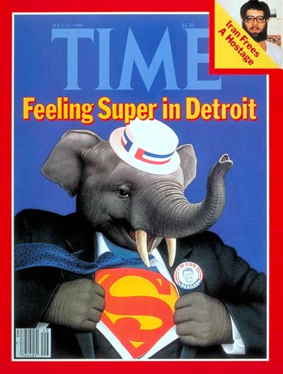 TIME Magazine Cover: G.O.P. Convention -- July 21, 1980