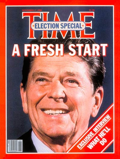 TIME Magazine Cover: President-Elect Ronald Reagan -- Nov. 17, 1980