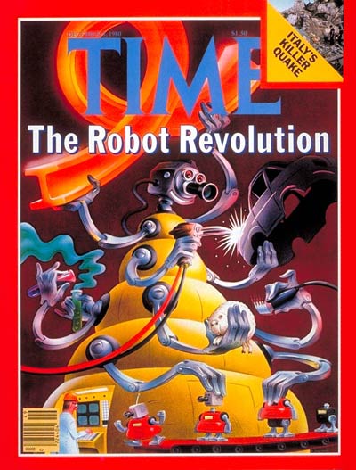 Samler blade harpun Thrust TIME Magazine Cover: Robot Revolution - Dec. 8, 1980 - Science & Technology  - Business - Innovation - Inventions