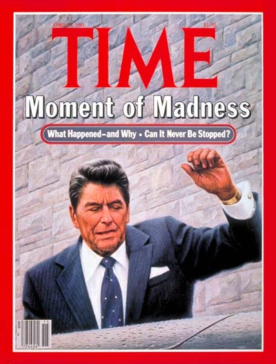 TIME Magazine Cover: Reagan Shot -- Apr. 13, 1981