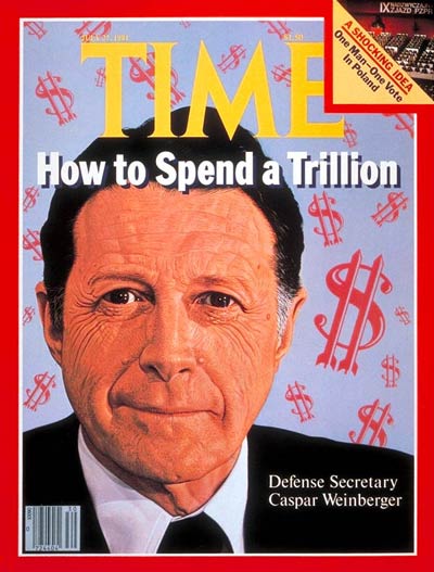 TIME Magazine Cover: Caspar Weinberger -- July 27, 1981