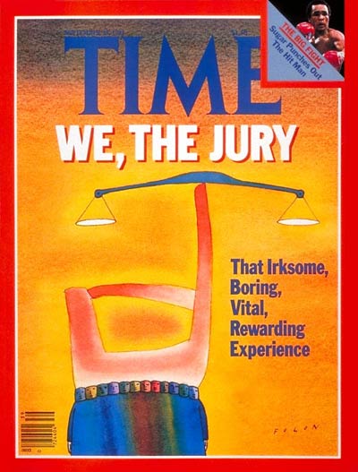 TIME Magazine Cover: Juries -- Sep. 28, 1981
