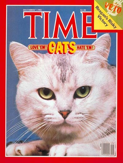 TIME Magazine Cover: Cats -- Dec. 7, 1981