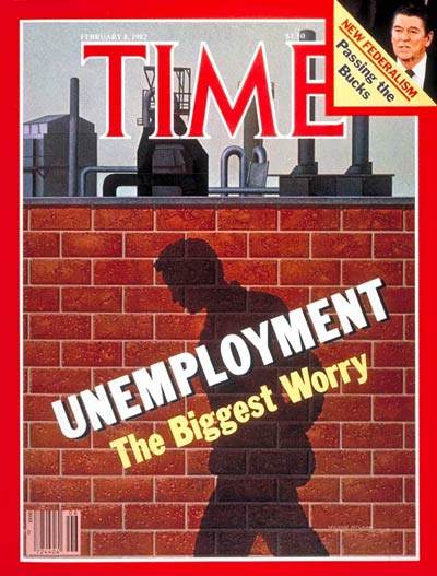 TIME Magazine Cover: Unemployment -- Feb. 8, 1982