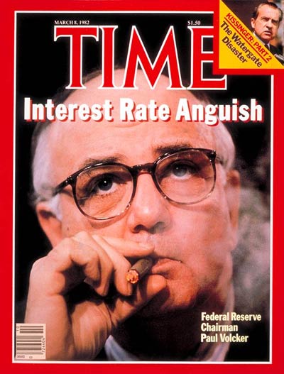 TIME Magazine Cover: Paul Volcker -- Mar. 8, 1982