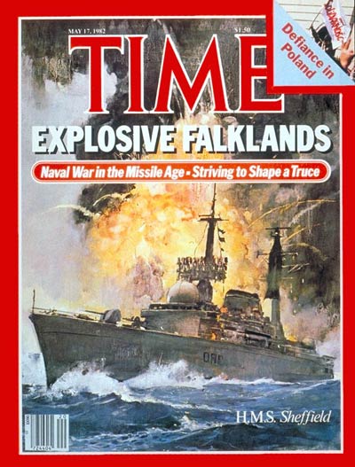 TIME Magazine Cover: H.M.S. Sheffield -- May 17, 1982