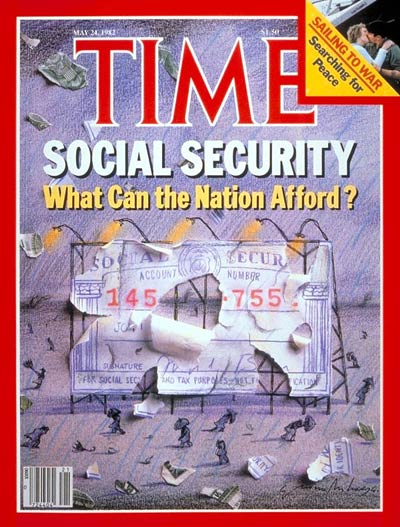 TIME Magazine Cover: Social Security -- May 24, 1982