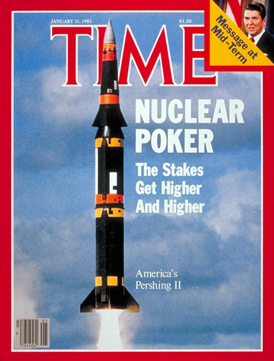 TIME Magazine Cover: Pershing II Missile -- Jan. 31, 1983