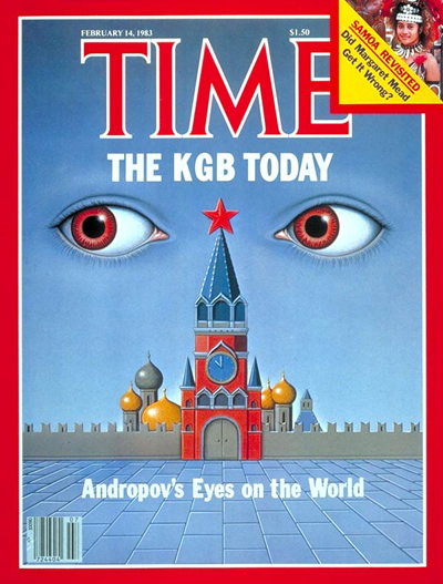 TIME Magazine Cover: KGB -- Feb. 14, 1983