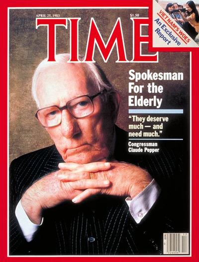 TIME Magazine Cover: Claude Pepper -- Apr. 25, 1983