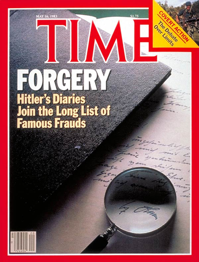 TIME Magazine Cover: Hitler's Forged Diaries -- May 16, 1983