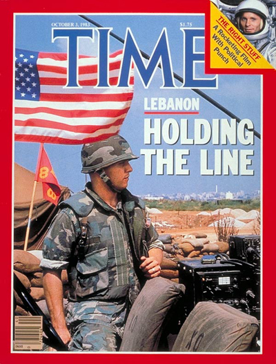 Time Magazine Cover Marines In Lebanon Oct 3 1983 Lebanon