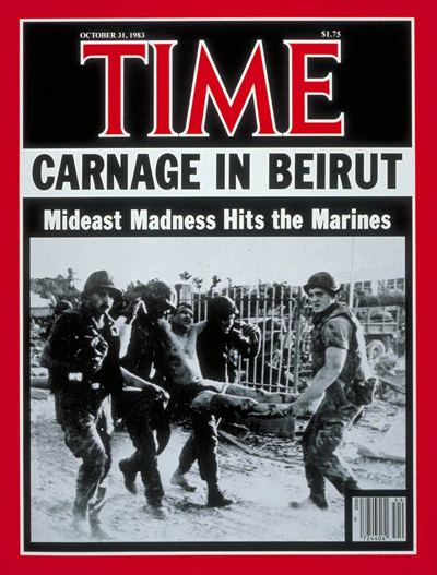 TIME Magazine Cover: Marines in Beirut - Oct. 31, 1983 - Lebanon - Marines  - Terrorism - Middle East