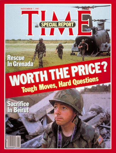 TIME Magazine Cover: Grenada and Beirut -- Nov. 7, 1983