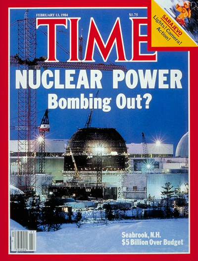 TIME Magazine Cover: Seabrook Nuclear Plant -- Feb. 13, 1984