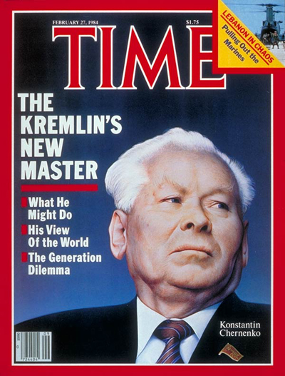 TIME Magazine Cover: Konstantin Chernenko -- Feb. 27, 1984