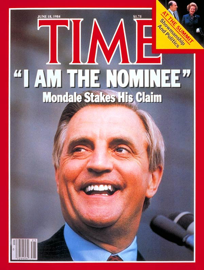 TIME Magazine Cover: Walter Mondale -- June 18, 1984