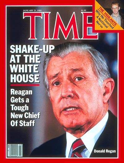 TIME Magazine Cover: Donald Regan -- Jan. 21, 1985