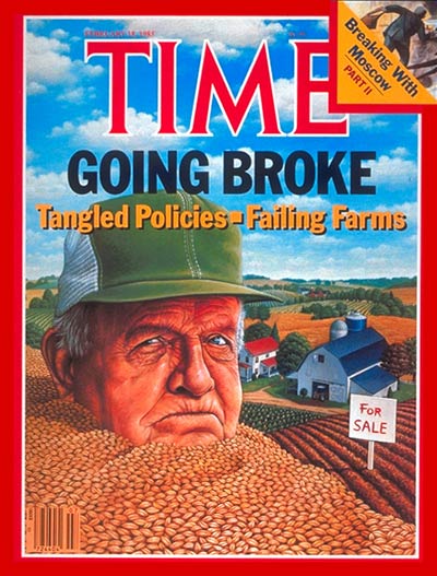 TIME Magazine Cover: Failing Farms -- Feb. 18, 1985