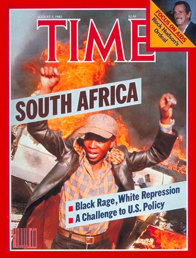 TIME Magazine Cover: South Africa -- Aug. 5, 1985