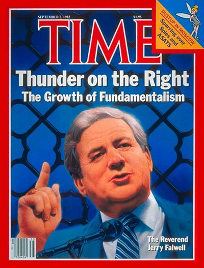 TIME Magazine Cover: Rev. Jerry Falwell - Sep. 2, 1985 - Religion ...