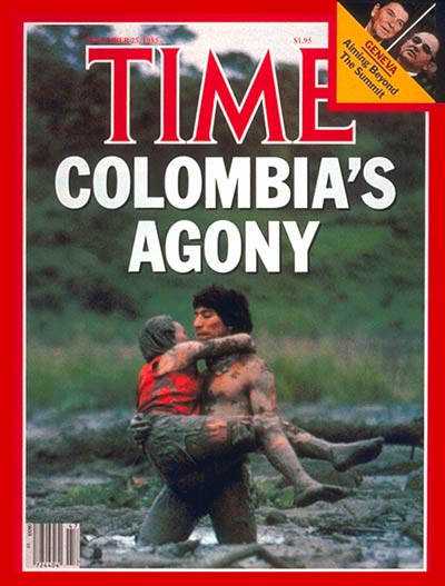 TIME Magazine Cover: Volcano Strikes Columbia -- Nov. 25, 1985