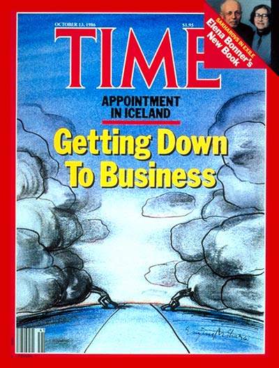 TIME Magazine Cover: Summit in Iceland - Oct. 13, 1986 - Cold War