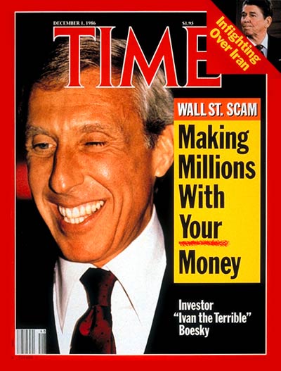 TIME Magazine Cover: Ivan Boesky -- Dec. 1, 1986