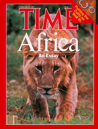TIME Magazine Cover: African Wildlife -- Feb. 23, 1987