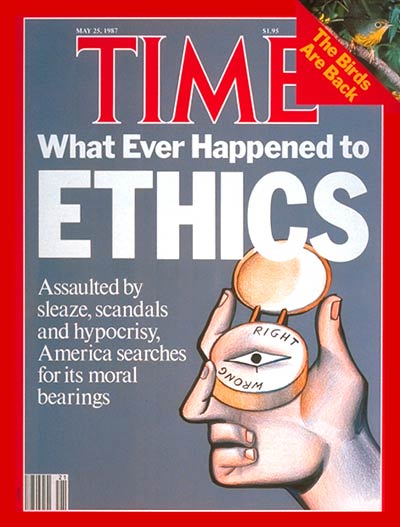 TIME Magazine Cover: America's Moral Bearings -- May 25, 1987