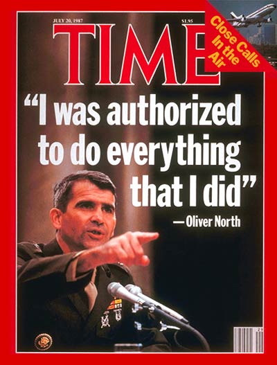 TIME Magazine Cover: Liet. Col. Oliver North -- July 20, 1987