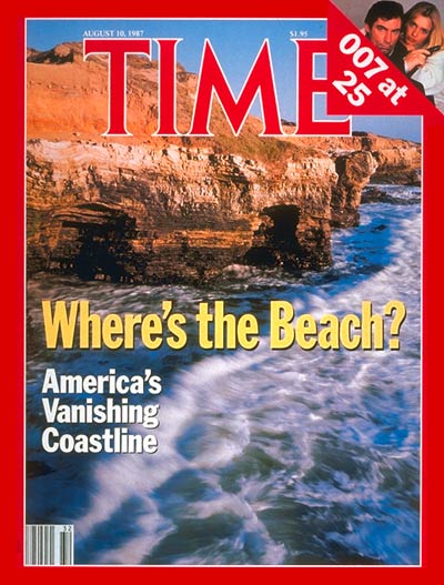 TIME Magazine Cover: America's Vanishing Coastline -- Aug. 10, 1987