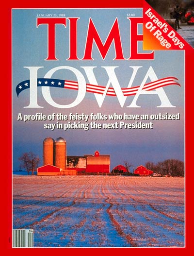 TIME Magazine Cover: Iowa Primary -- Jan. 25, 1988