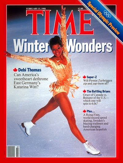 TIME Magazine Cover: Debi Thomas -- Feb. 15, 1988