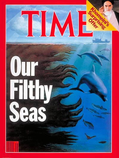 TIME Magazine Cover: Ocean Pollution -- Aug. 1, 1988