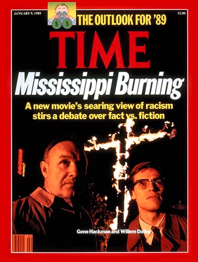 TIME Magazine Cover: Gene Hackman & Willem Dafoe -- Jan. 9, 1989