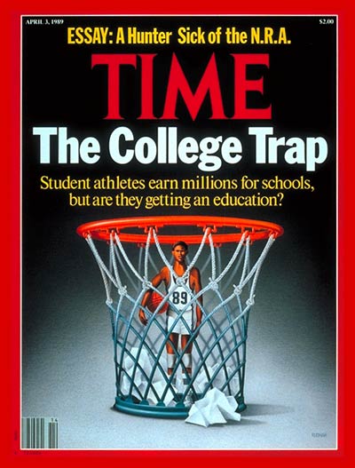 TIME Magazine Cover: Student Athletes and Education -- Apr. 3, 1989