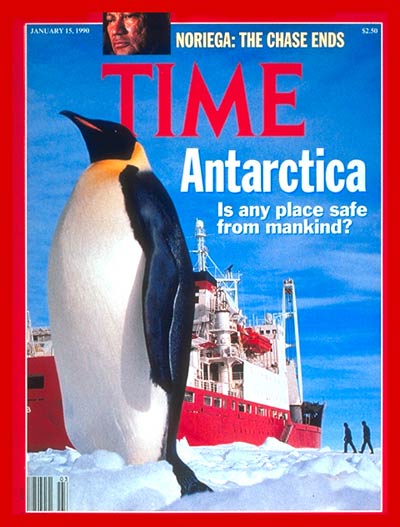TIME Magazine Cover: Antarctica -- Jan. 15, 1990