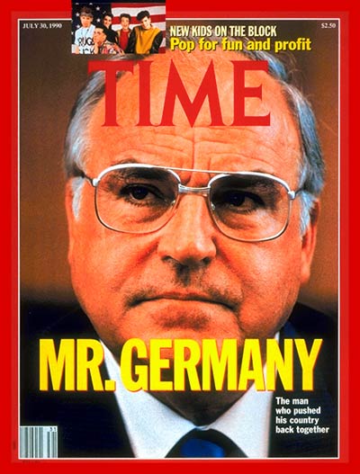 German Chancellor Helmut Kohl