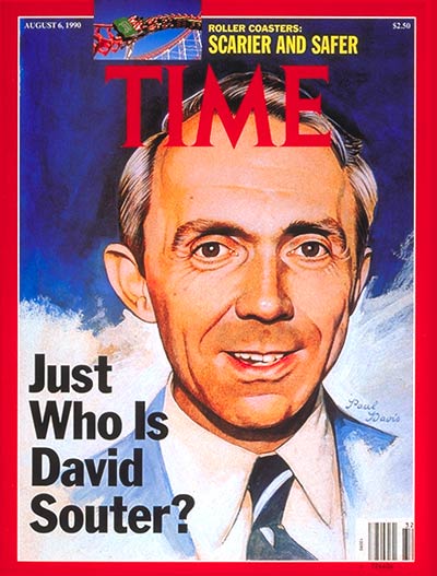 TIME Magazine Cover: David Souter -- Aug. 6, 1990