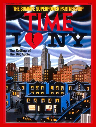 TIME Magazine Cover: New York City -- Sep. 17, 1990